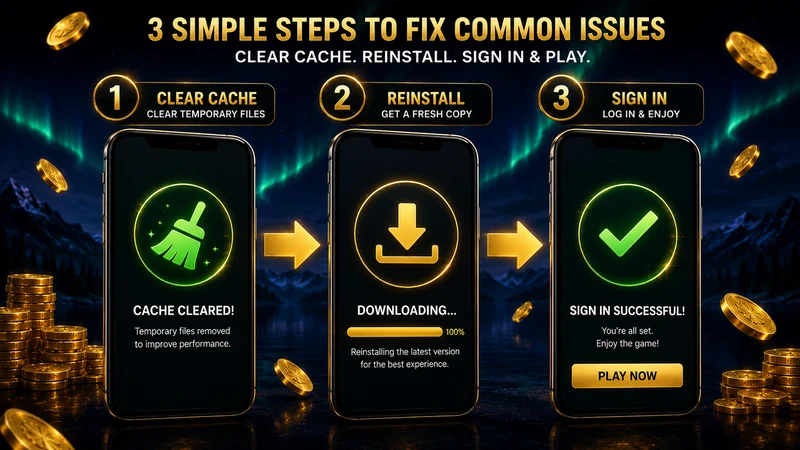 Step-by-step cache clearing fix for the Lucky North Casino login bug after the January 2026 redesign